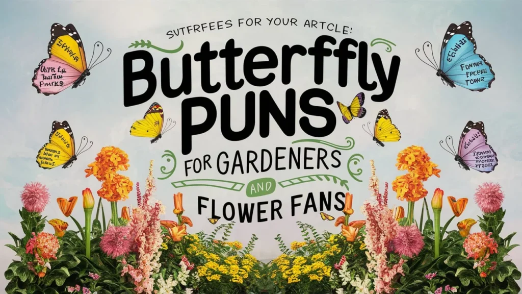 Butterfly Puns for Gardeners and Flower Fans