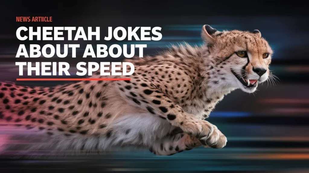 Cheetah Jokes About Their Speed