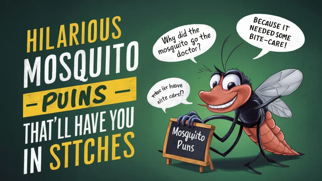  Hilarious Mosquito Puns That’ll Have You in Stitches