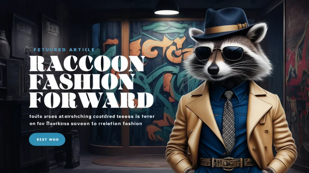 Raccoon Fashion Forward