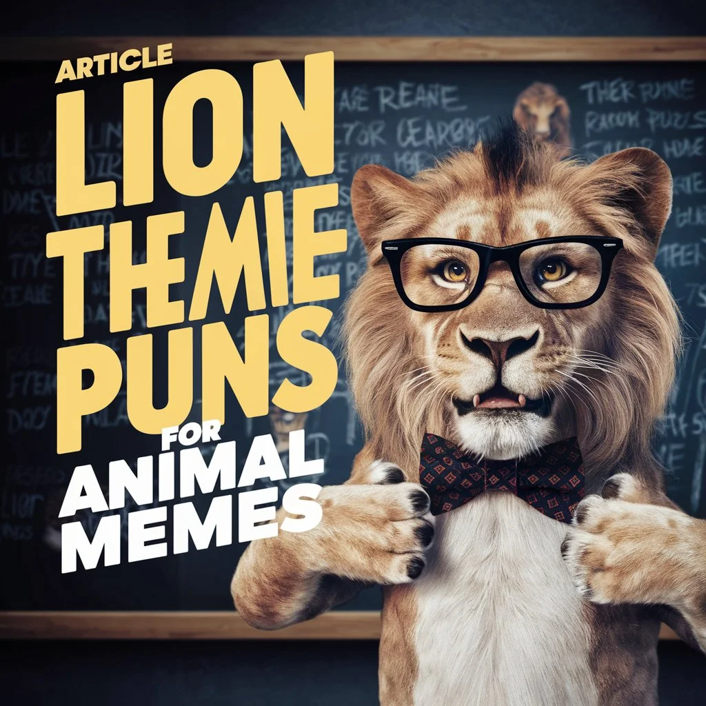  Lion-Themed Puns for Animal Memes 