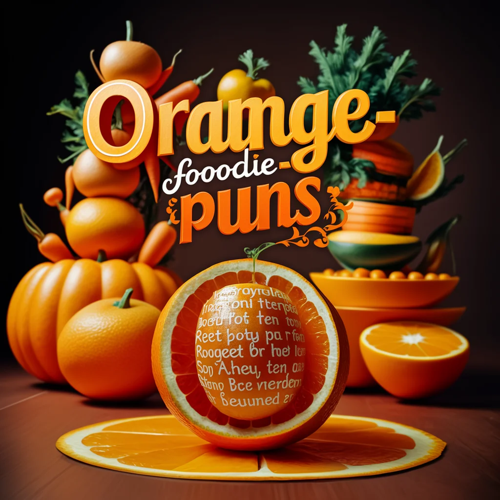 Orange Foodie Puns