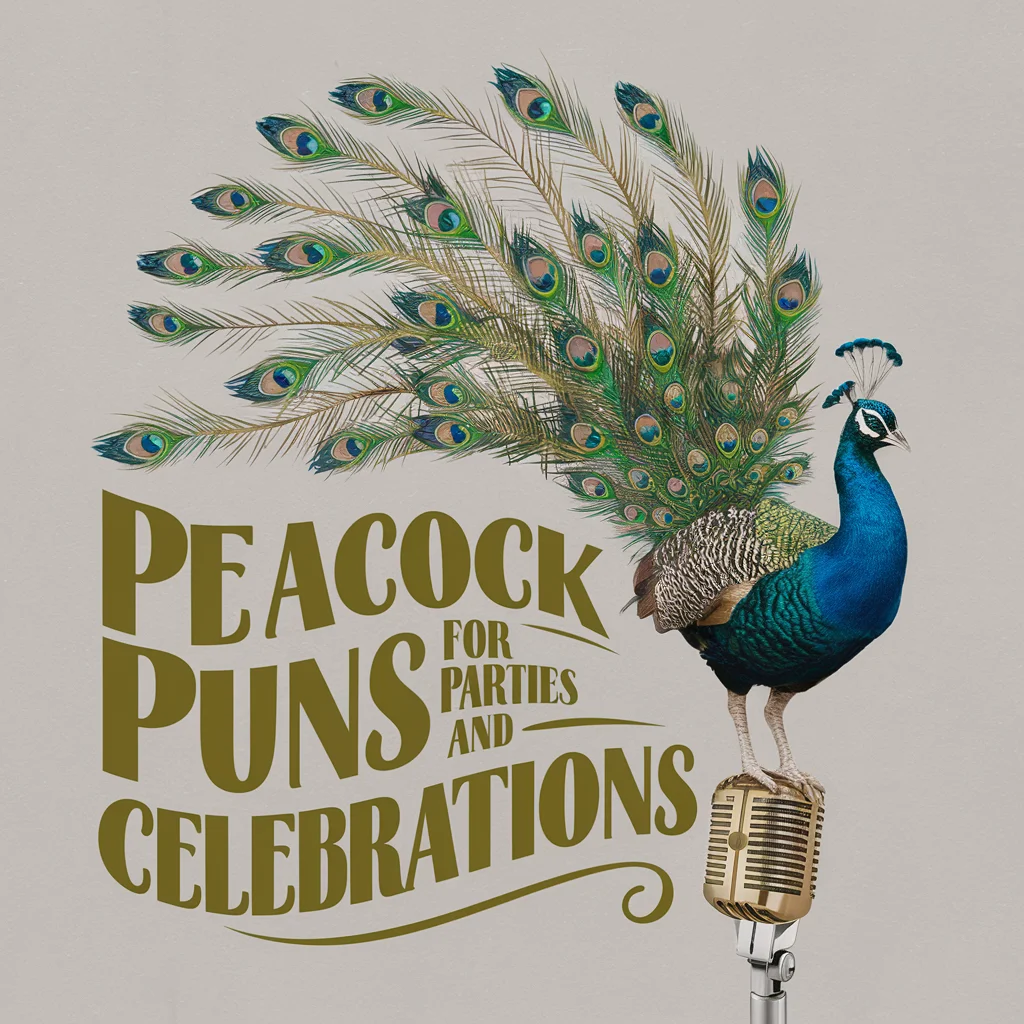 Peacock Puns for Parties and Celebrations