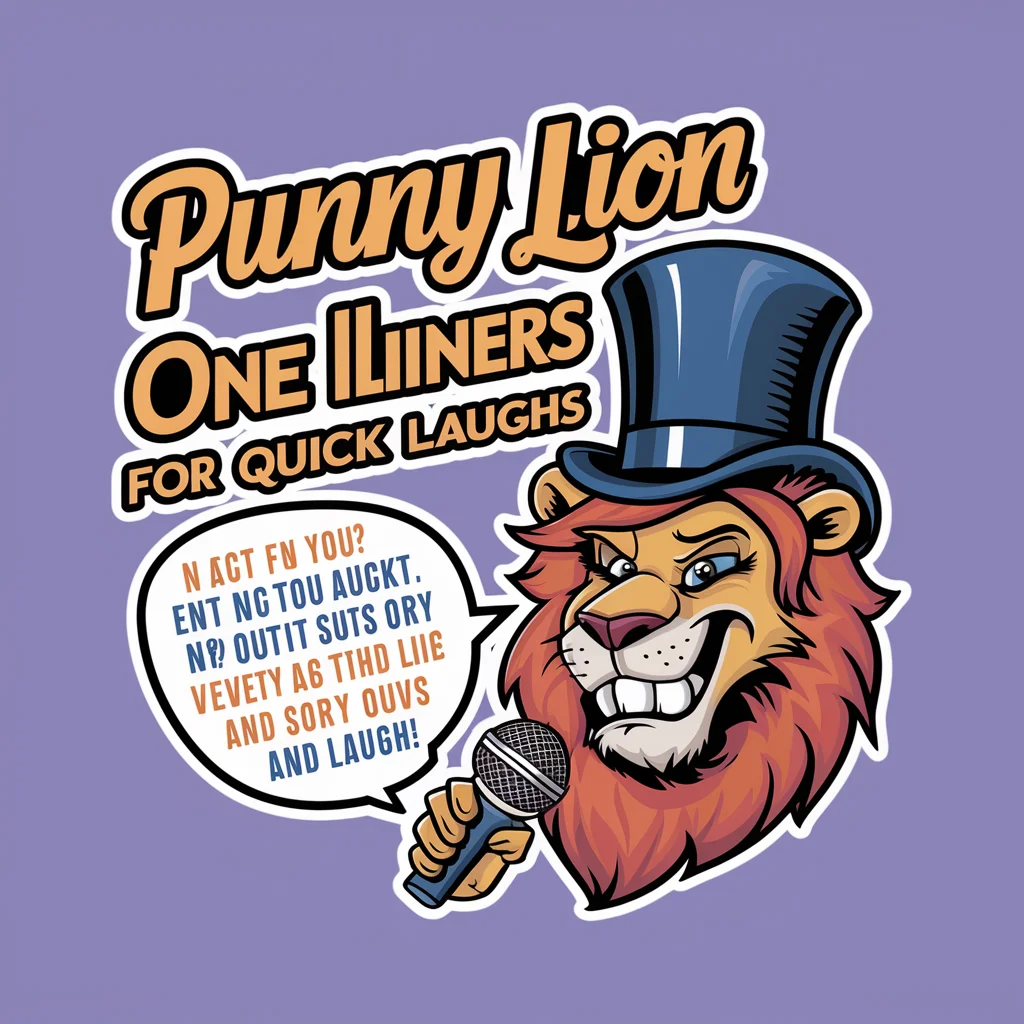  Punny Lion One-Liners for Quick Laughs