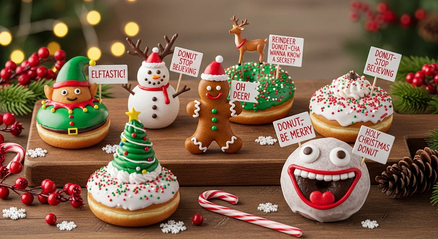 1. Funny Christmas Donut Puns