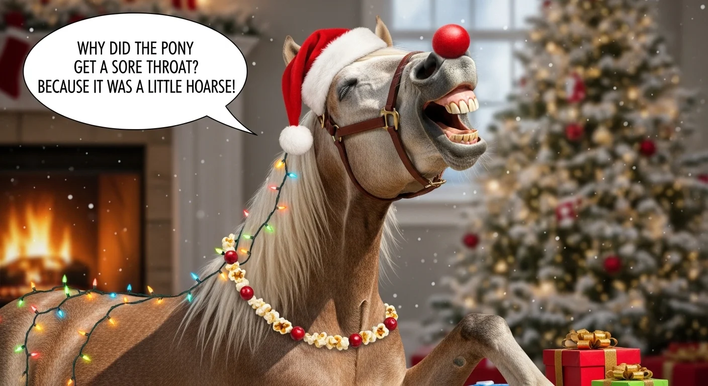 1. Funny Christmas Horse Puns