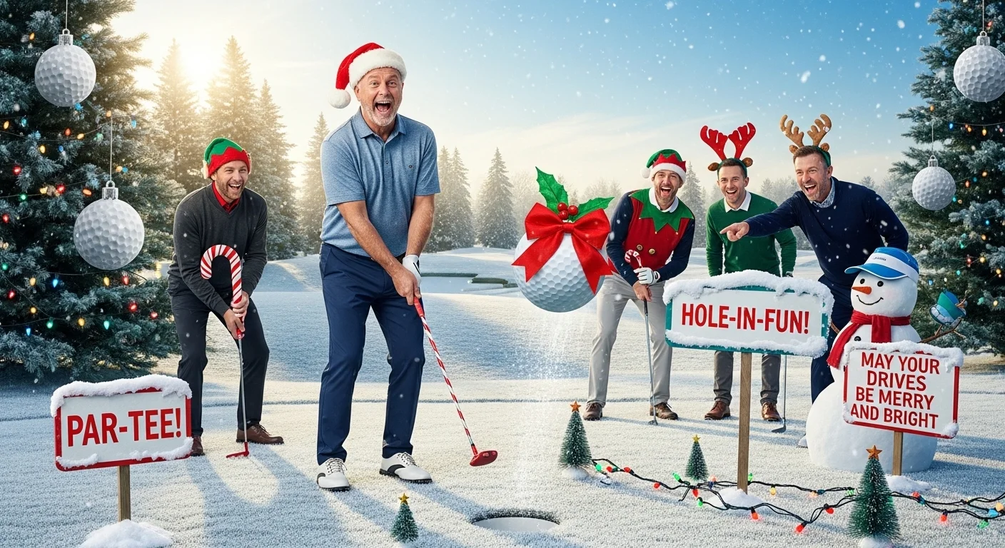 1. Funny Golf Christmas Puns