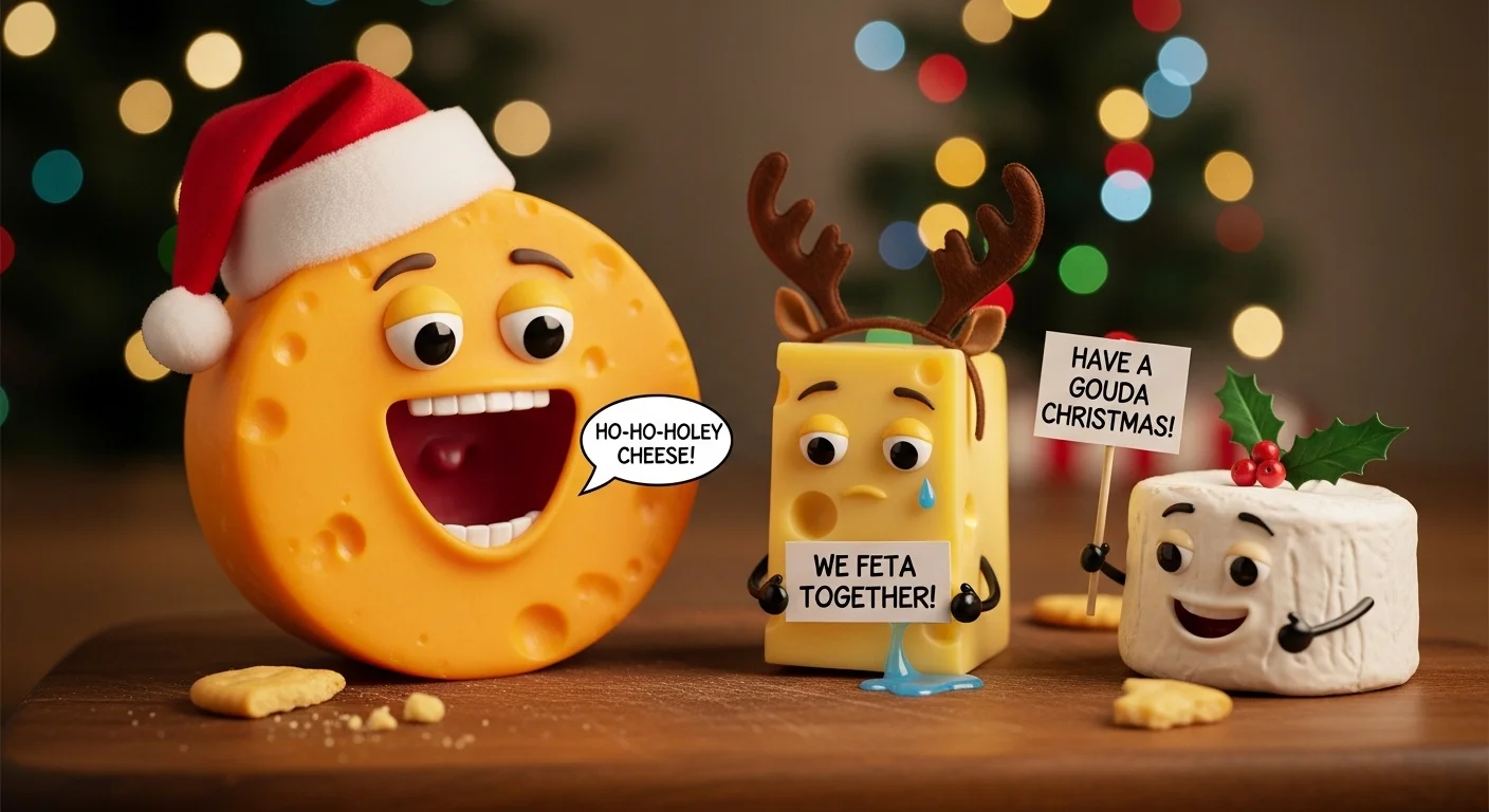 8. Random Fun Christmas Cheese Puns
