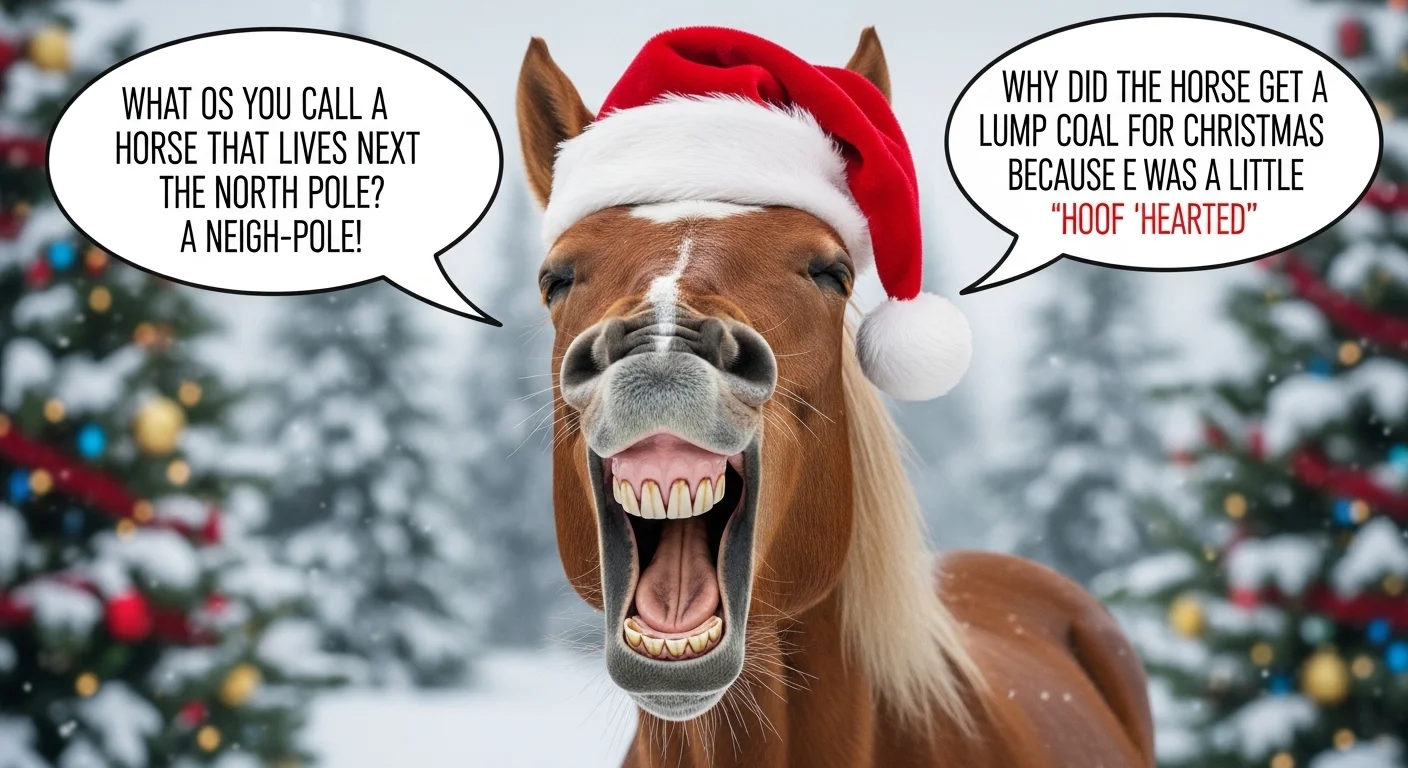 8. Random Fun Christmas Horse Puns