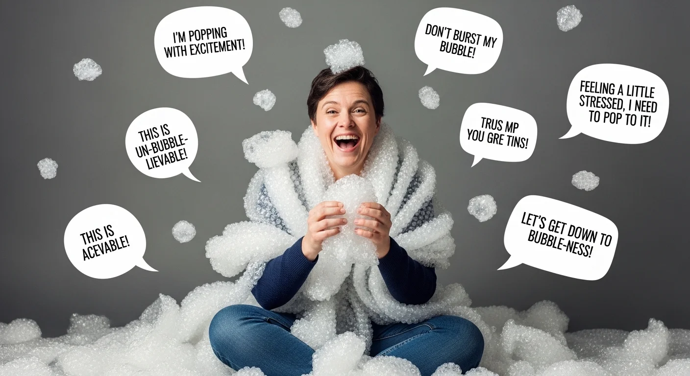 Bubble Wrap Wordplay Puns