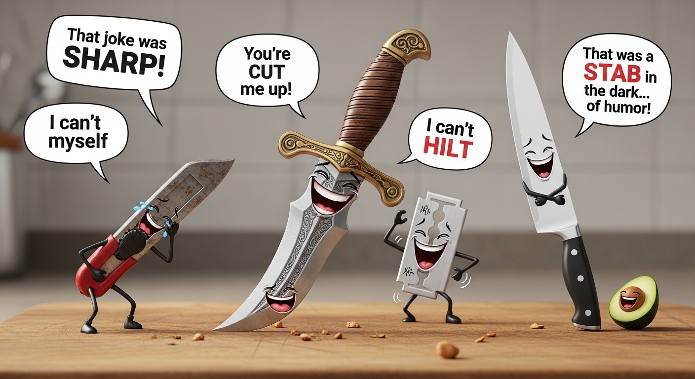 Caption-Ready Blade Puns