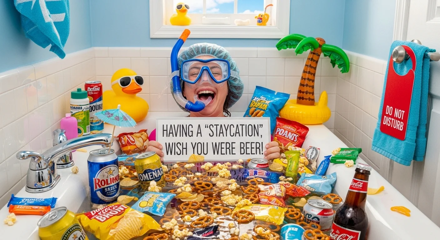 Clever Wordplay Staycation Puns