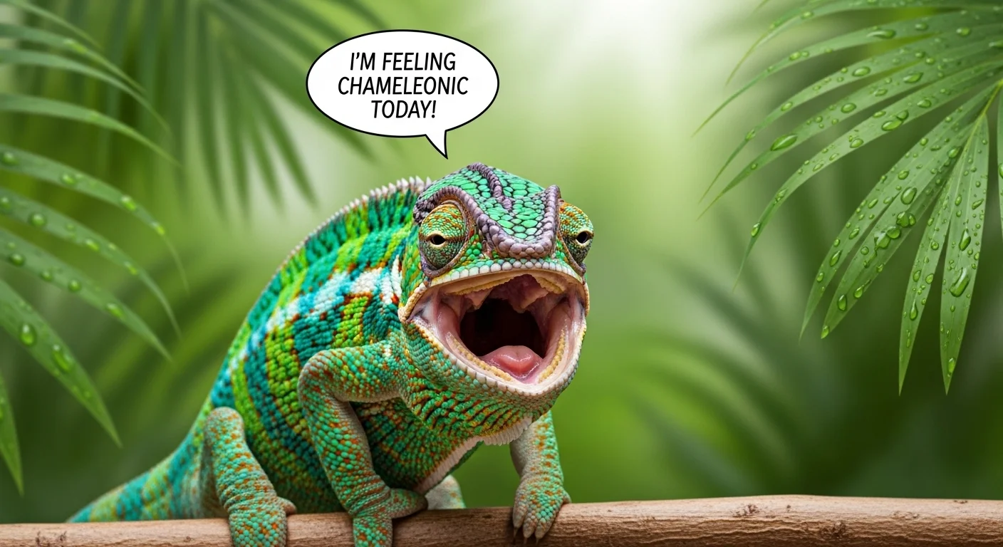 Cute Chameleon Puns
