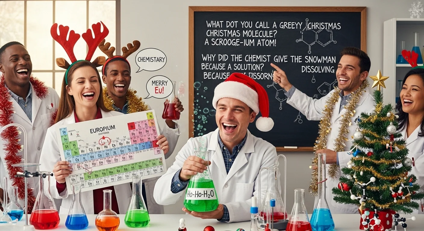 Funny Chemistry Class Christmas Puns