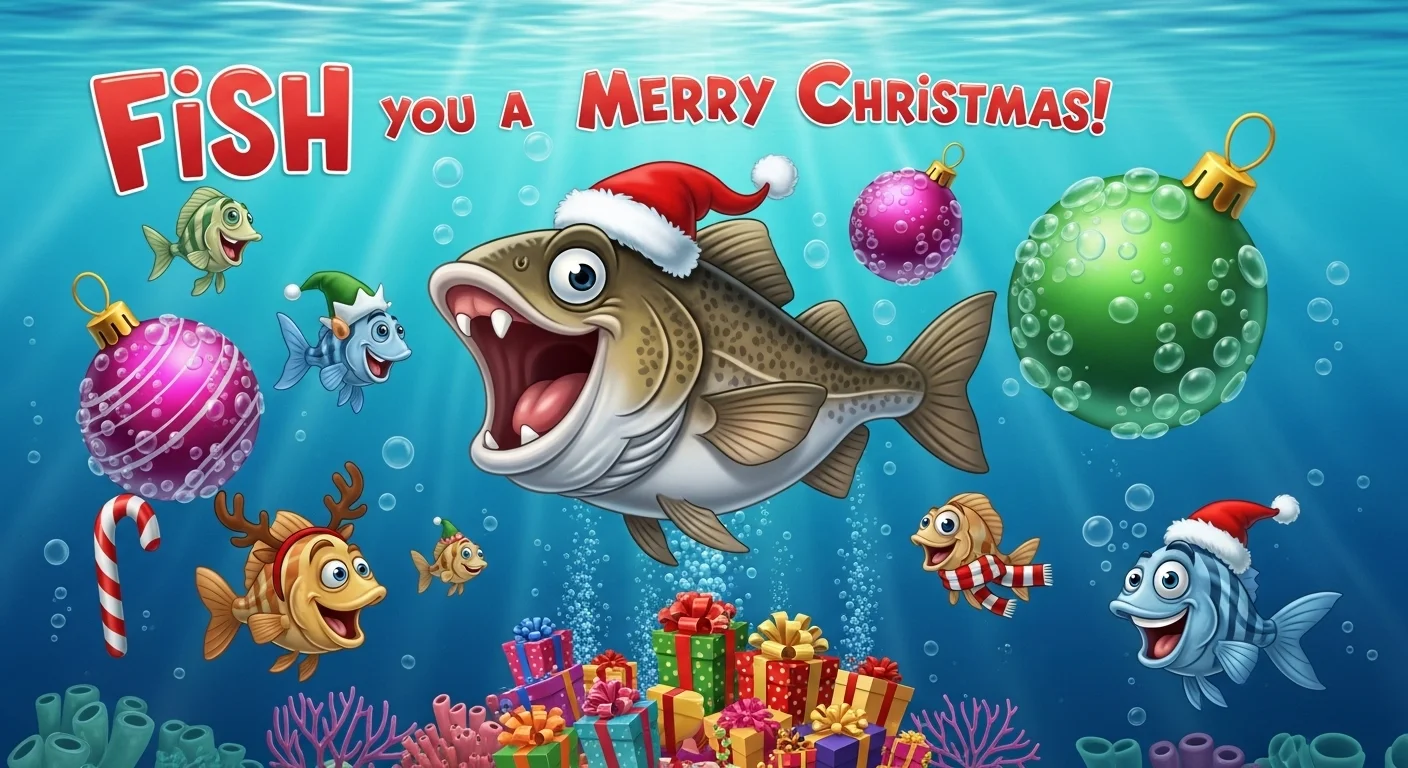 Funny Christmas Fish Puns