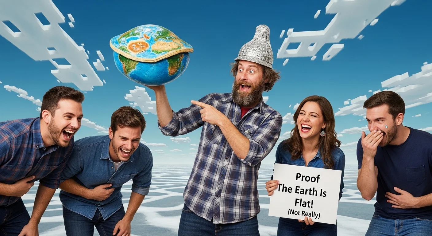 Light Adult Edgy Flat Earth Jokes