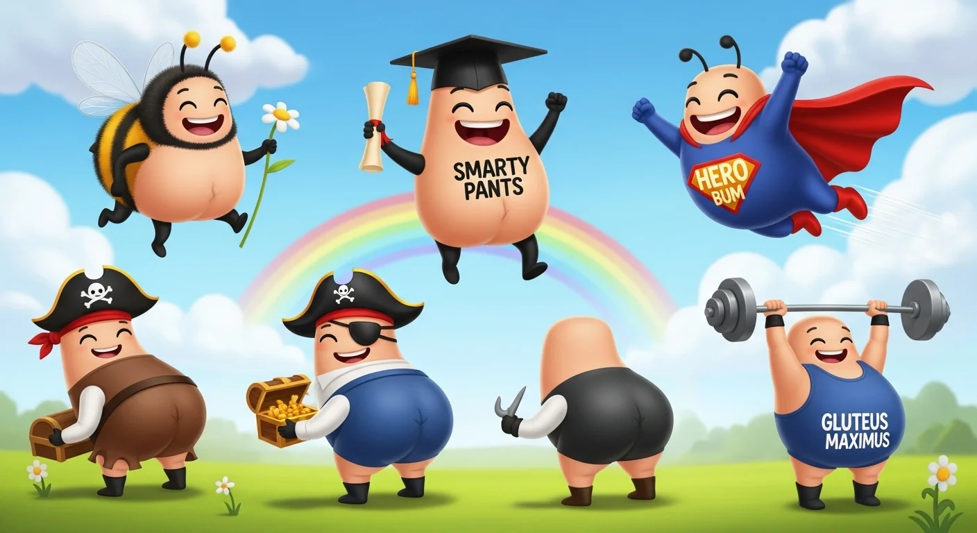 Light Cheeky Bum Humor