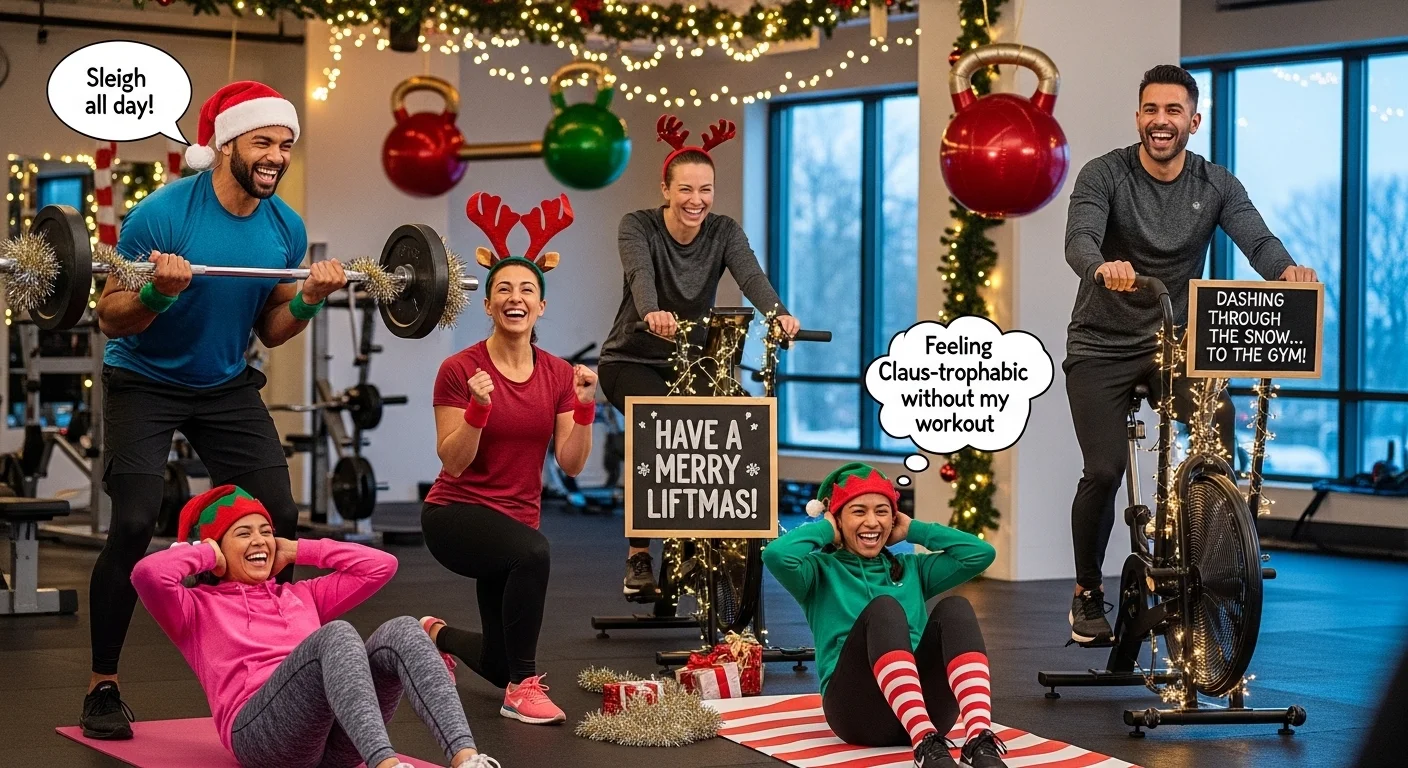 Light Edgy Christmas Workout Puns