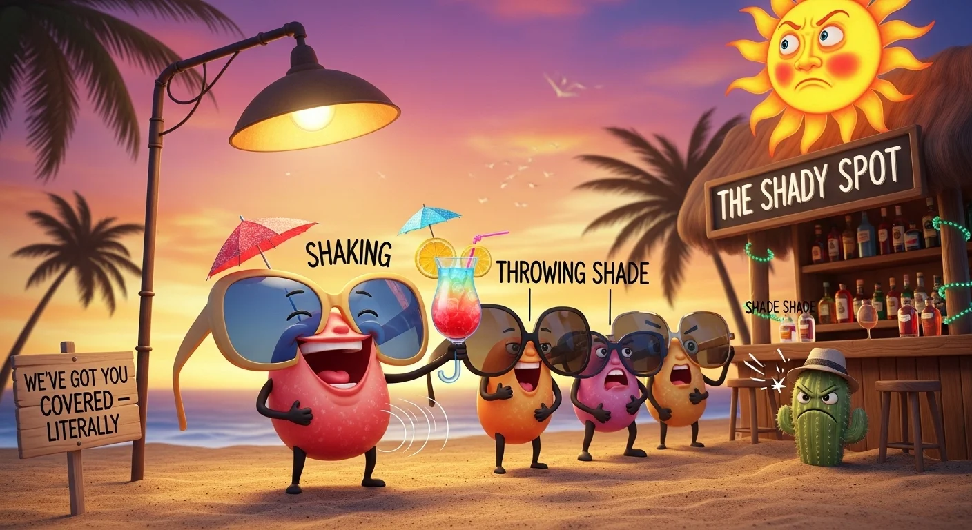 Lightly Edgy Shade Puns