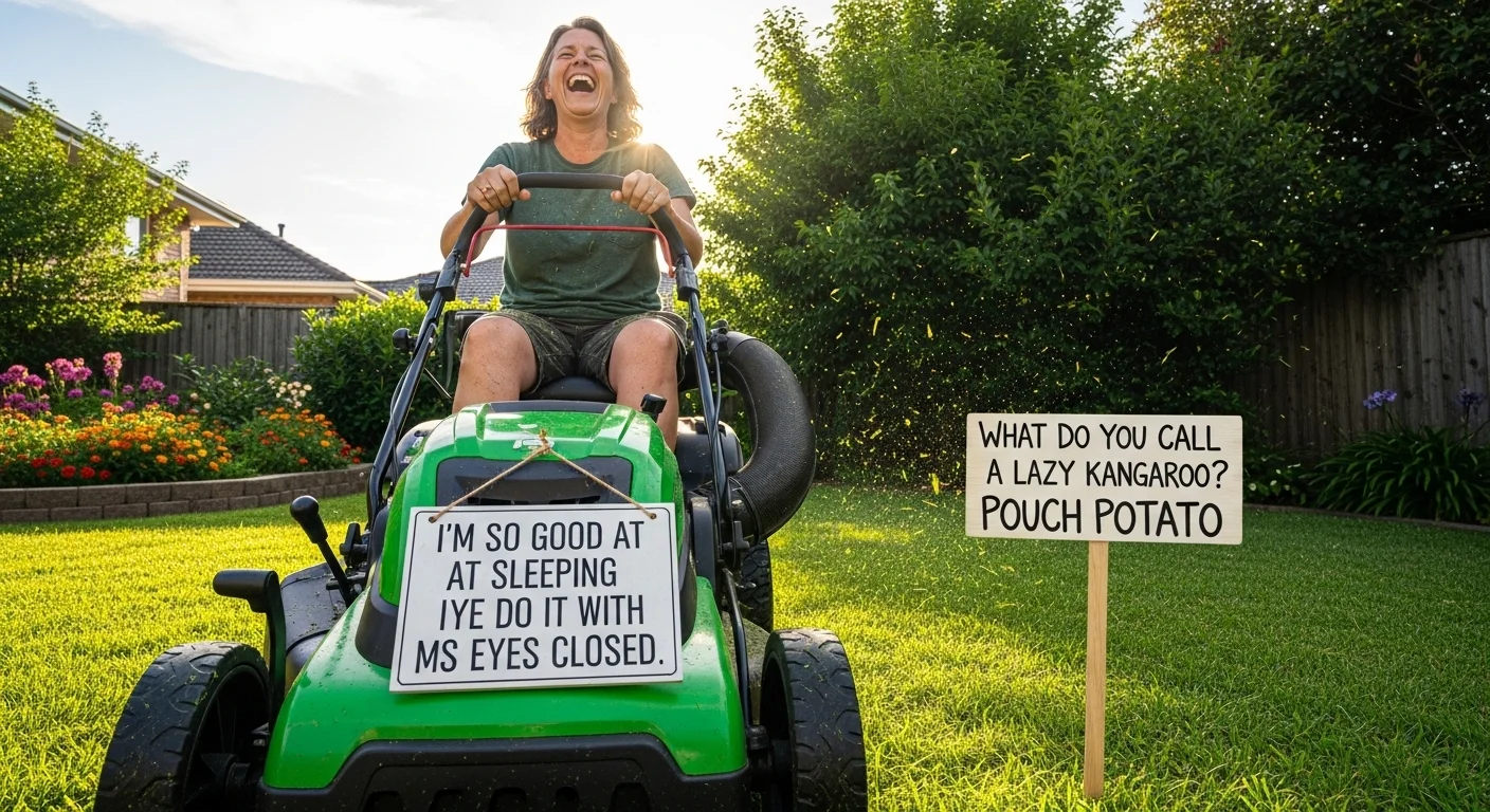 Neighbor Lawn Drama Puns