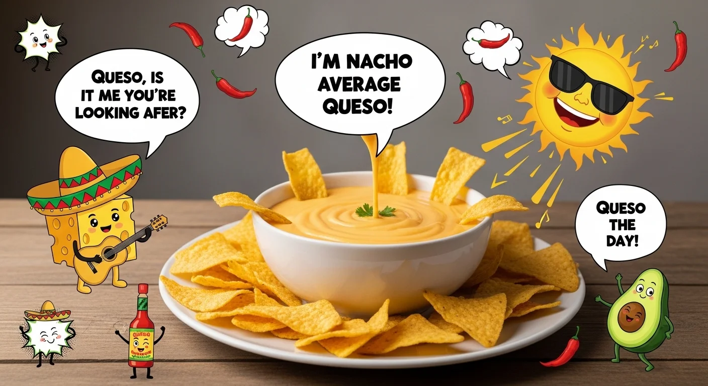 Queso Caption Puns
