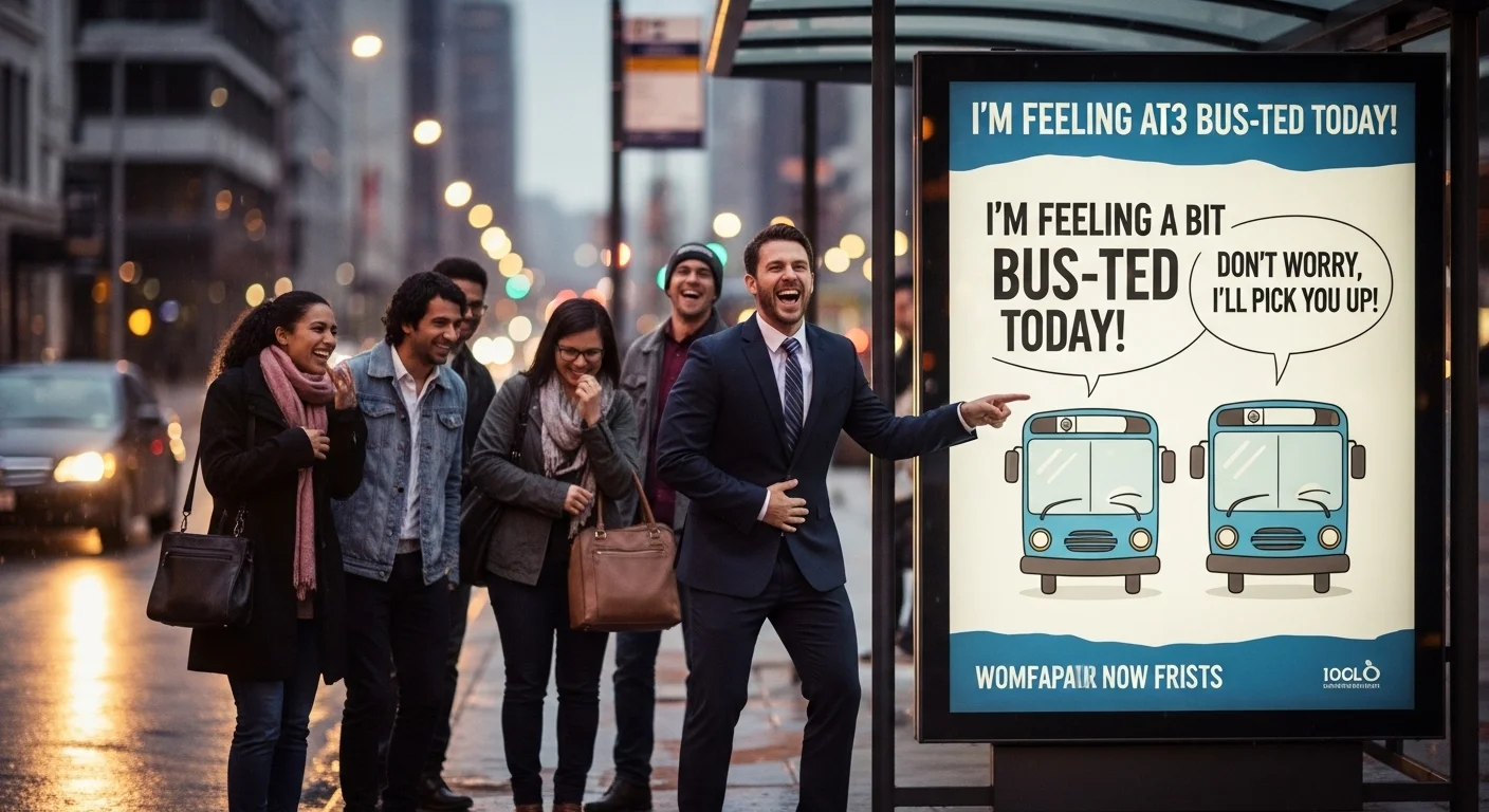 Random Funny Bus Stop Puns