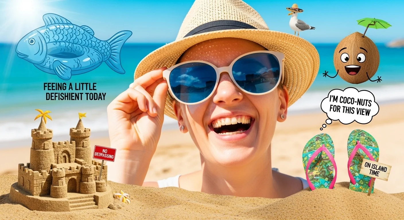 Relatable Beach Mood Puns