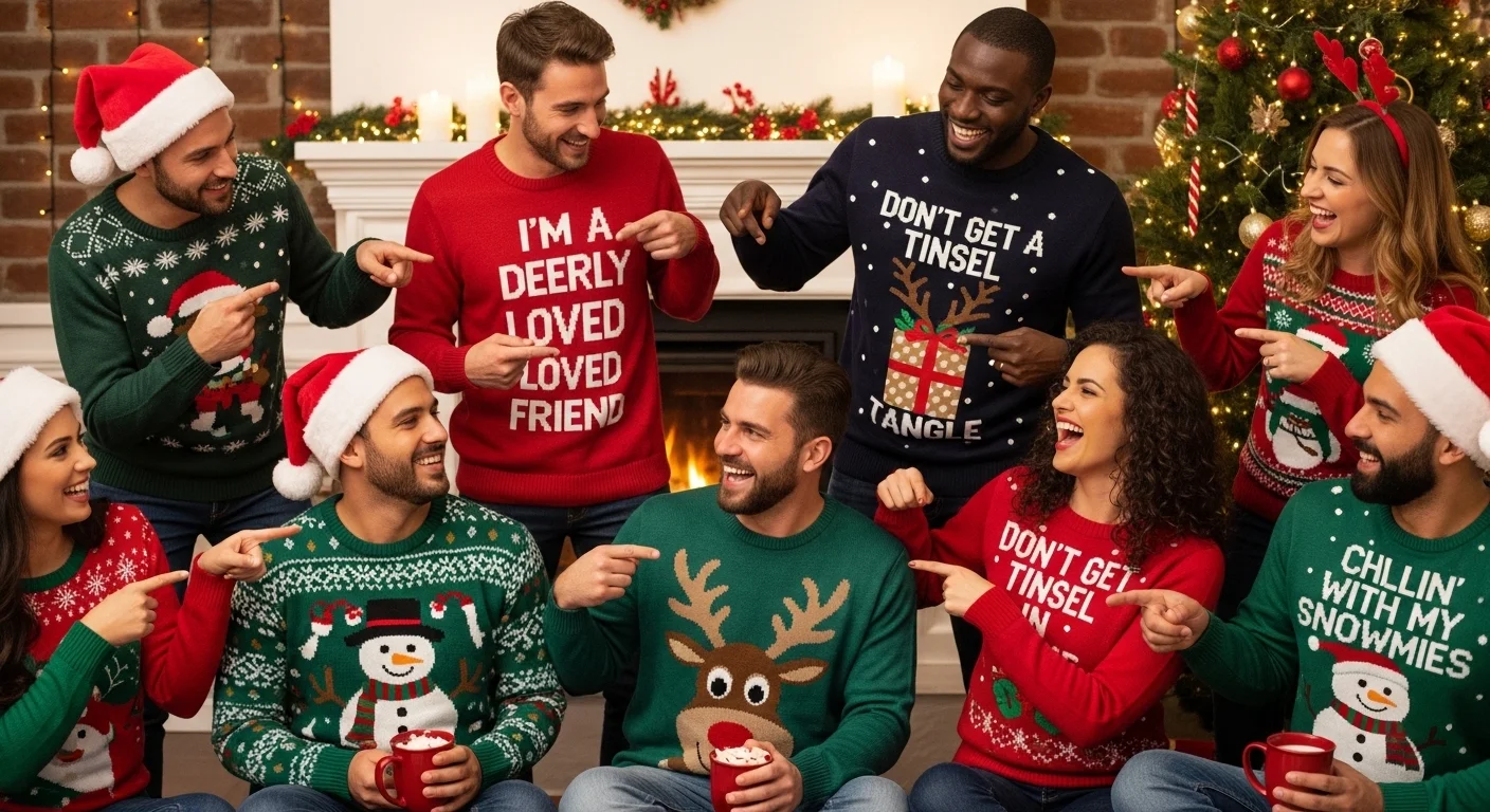 Silly Ugly Christmas Sweater Puns