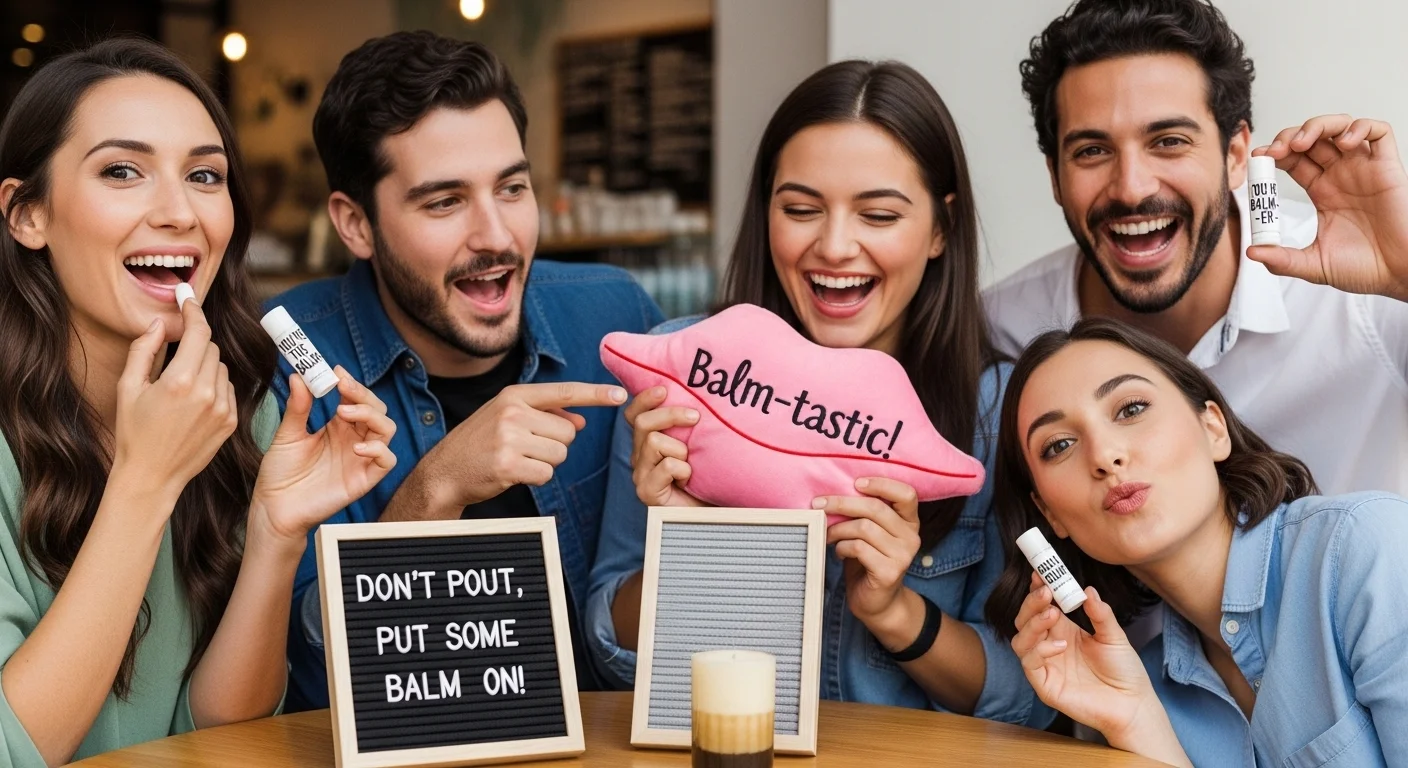 Social Media Lip Balm Captions