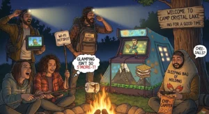 camping puns gaming