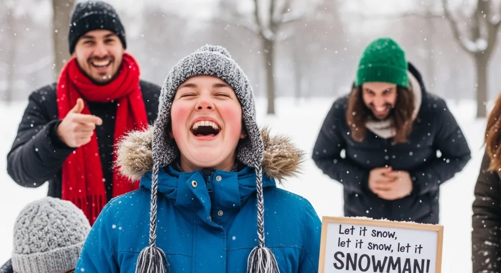 winter puns captions