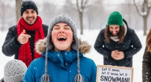 winter puns captions