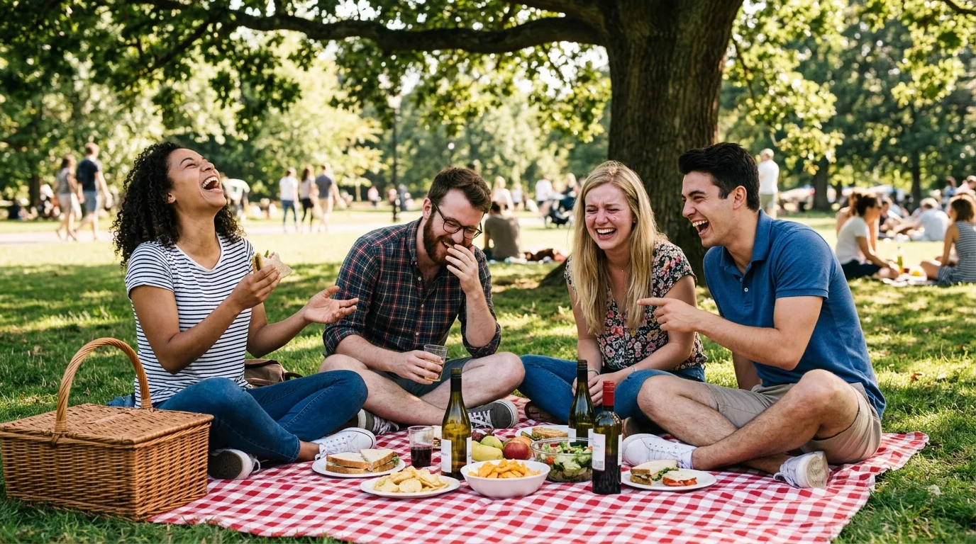 Caption Gold Picnic Puns