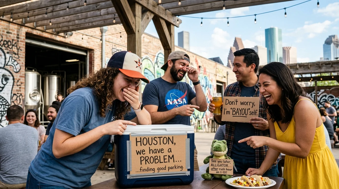 Caption-Worthy Houston Puns
