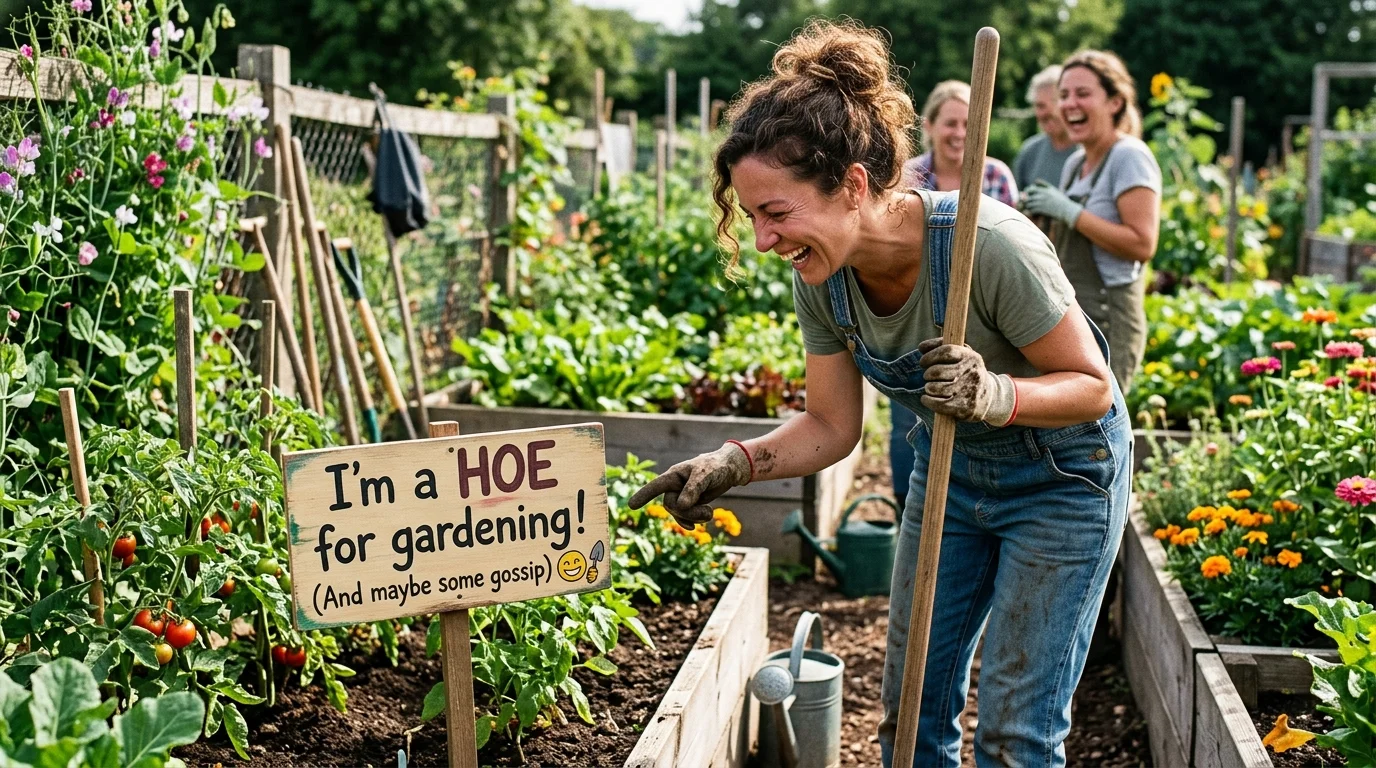 Clever Hoe Wordplay