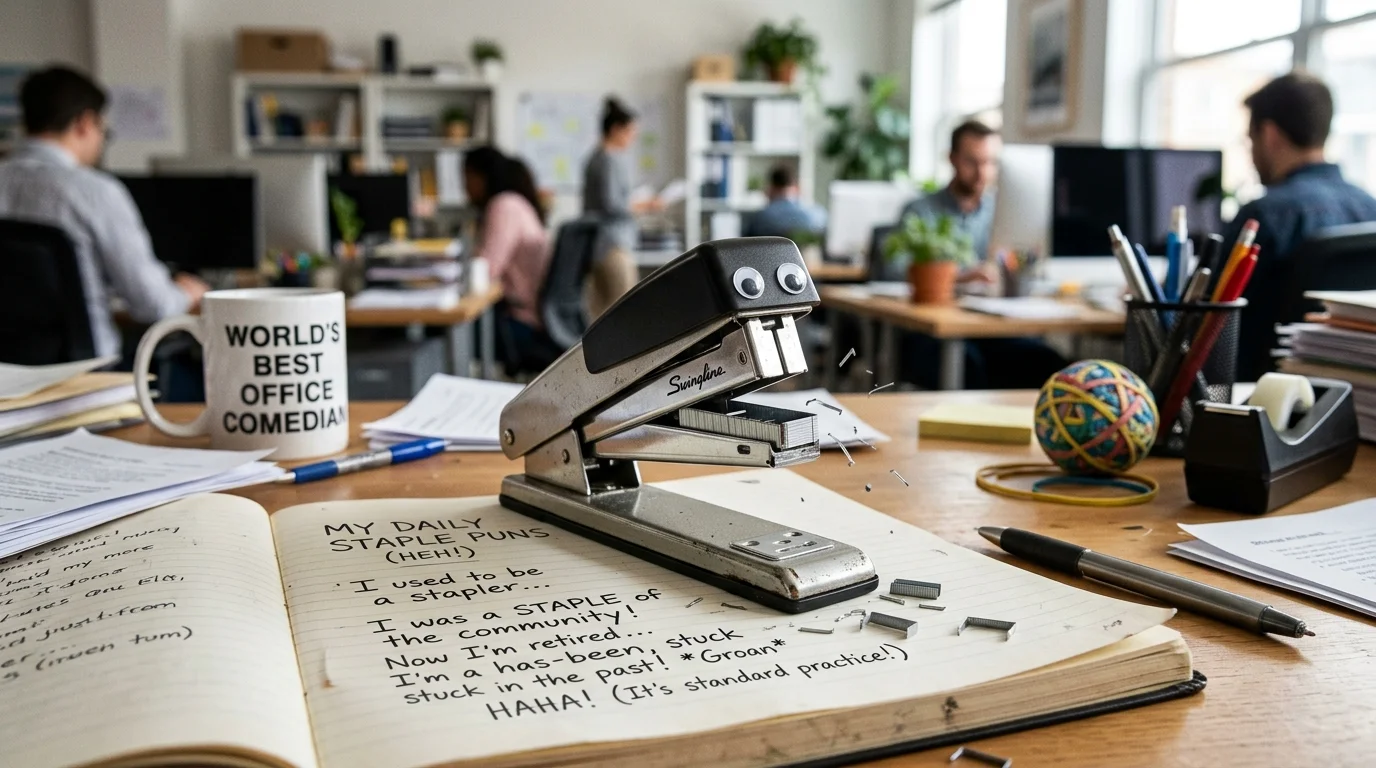 Office Stapler Puns