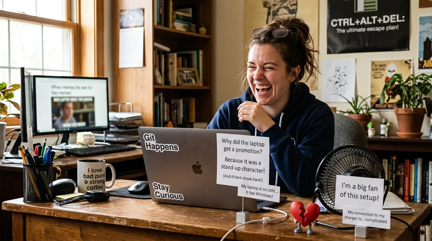 Work From Home Laptop Jokes