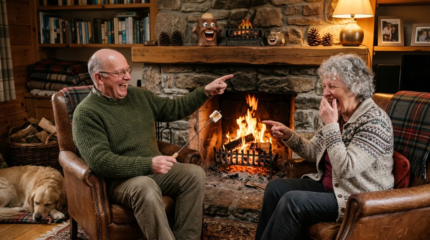 Fireplace Winter Puns